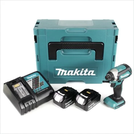 Makita DTD 153 RTJ 18 V Akku Brushless Schlagschrauber Im Makpac + 2x BL 1850 B 5,0 Ah Li-Ion Akku + 1x DC 18 RC Ladegerät 4 Makita DTD 153 RTJ 18 V Akku Brushless Schlagschrauber Im Makpac + 2x BL 1850 B 5,0 Ah Li-Ion Akku + 1x DC 18 RC Ladegerät – Bild 2