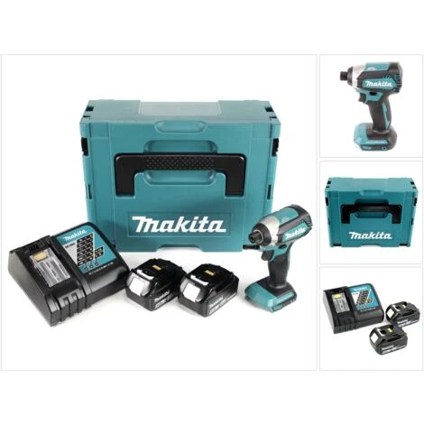 Makita DTD 153 RTJ 18 V Akku Brushless Schlagschrauber Im Makpac + 2x BL 1850 B 5,0 Ah Li-Ion Akku + 1x DC 18 RC Ladegerät 5 Makita DTD 153 RTJ 18 V Akku Brushless Schlagschrauber Im Makpac + 2x BL 1850 B 5,0 Ah Li-Ion Akku + 1x DC 18 RC Ladegerät – Bild 3