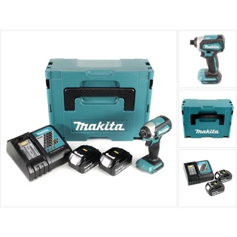 Makita DTD 153 RFJ Akku Schlagschrauber 1/4" 18V 170Nm Brushless + 2x Akkus 3,0 Ah + Schnellladegerät Im Makpac 2 6 Makita DTD 153 RFJ Akku Schlagschrauber 1/4" 18V 170Nm Brushless + 2x Akkus 3,0 Ah + Schnellladegerät Im Makpac 2 – Bild 4