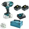 Makita Akku Schlagschrauber DTW1002RTJ 18 V + 2x Akku 5,0 Ah + DC18RC + Makpac -Drehschlagschrauber Soldes 50819720 1