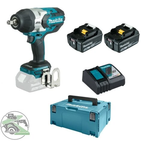 Makita Akku Schlagschrauber DTW1002RTJ 18 V + 2x Akku 5,0 Ah + DC18RC + Makpac 3 Makita Akku Schlagschrauber DTW1002RTJ 18 V + 2x Akku 5,0 Ah + DC18RC + Makpac