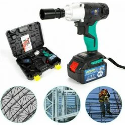 SENDERPICK 21V 1/2'' Akku Schlagschrauber Akkuschrauber Drehschlagschrauber Akku-Impulsschrauber 260Nm 3200rpm -Drehschlagschrauber Soldes 51231675 4