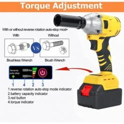 INSMA 3 IN 1 Akku Schlagschrauber 21V 530Nm Elektrischer Drehschlagschrauber +1 Akku -Drehschlagschrauber Soldes 51782399 3