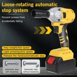 INSMA 3 IN 1 Akku Schlagschrauber 21V 530Nm Elektrischer Drehschlagschrauber +1 Akku -Drehschlagschrauber Soldes 51782399 5