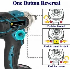 Akku-Schlagschrauber 2 EN 1 320N.M 1/2" ONEVAN Für Makita 18V 11 Akku-Schlagschrauber 2 EN 1 320N.M 1/2" ONEVAN Für Makita 18V -Drehschlagschrauber Soldes 52520322 5