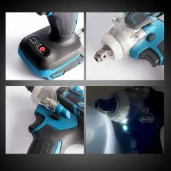 Akku-Schlagschrauber Drehschlagschrauber 2 EN 1 ONEVAN 320N.M 1/2" - Für Makita 18V Mit 1*Akku -Drehschlagschrauber Soldes 53472940 5