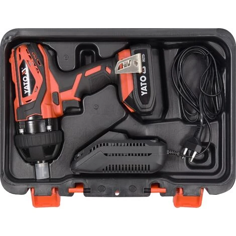 YATO Akku-Schlagschrauber - 18V - 300Nm - Inklusive Akku, Ladegerät Und Transportkoffer 7 YATO Akku-Schlagschrauber - 18V - 300Nm - Inklusive Akku, Ladegerät Und Transportkoffer – Bild 5