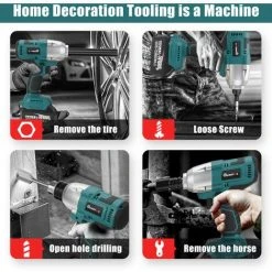MOHOO 18V Akku Schlagschrauber 1/2'' Ratschen Schrauber Akku Ladegerät Nusse Mit 2 Batterien 11 MOHOO 18V Akku Schlagschrauber 1/2'' Ratschen Schrauber Akku Ladegerät Nusse Mit 2 Batterien -Drehschlagschrauber Soldes 56642599 5