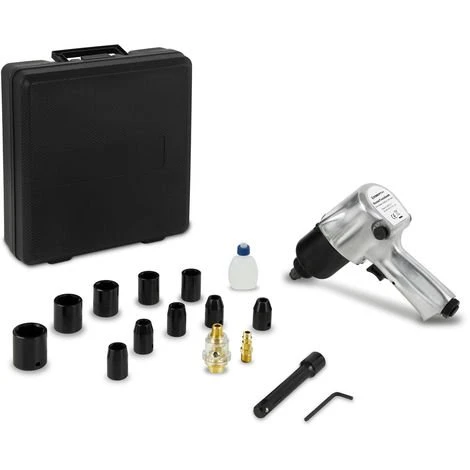 EBERTH 1/2 Zoll Druckluft Schlagschrauber Mit Koffer Und Umfangreichem Zubehör, 576 Nm Drehmoment, 125 Mm Verlängerung, Drehmomentregler, Rechts- Und Linkslauf, Hochleistungs-Schlagwerk, 17-tlg. 4 EBERTH 1/2 Zoll Druckluft Schlagschrauber Mit Koffer Und Umfangreichem Zubehör, 576 Nm Drehmoment, 125 Mm Verlängerung, Drehmomentregler, Rechts- Und Linkslauf, Hochleistungs-Schlagwerk, 17-tlg. – Bild 2