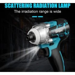 DRILLPRO Bürstenloser Akku-Schlagschrauber Wiederaufladbare 1/2-Zoll-Schraubenschlüssel Elektrowerkzeuge -Drehschlagschrauber Soldes 57134595 4