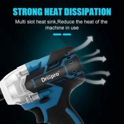 DRILLPRO Bürstenloser Akku-Schlagschrauber Wiederaufladbare 1/2-Zoll-Schraubenschlüssel Elektrowerkzeuge -Drehschlagschrauber Soldes 57134595 5