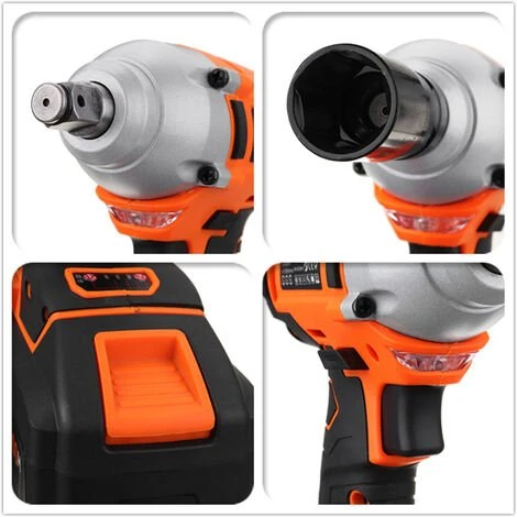 MAEREX Bürstenloser Kabelloser Elektrischer Schlagschrauber Li-Ion Akku Schraubendreher Percussion 4 MAEREX Bürstenloser Kabelloser Elektrischer Schlagschrauber Li-Ion Akku Schraubendreher Percussion – Bild 2