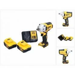 DeWalt DCF 894 P2 Akku Schlagschrauber 18 V 1/2 " 447 Nm Brushless + 2x Akku 5,0 Ah + Ladegerät