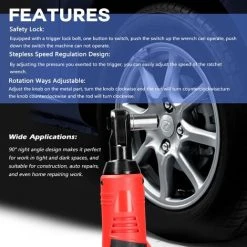 HAPPYSHOPPING Multifunktionaler 16,8-V-Schlagschrauber, Kabelloser, Wiederaufladbarer Elektrischer Schraubenschlüssel, 3/8 Zoll, 90 °, Rechtwinkliger Ratschenschlüssel, Schlagschrauber, Elektrowerkzeug,Host, Multicolor - Host, Multicolor -Drehschlagschrauber Soldes 57795758 5