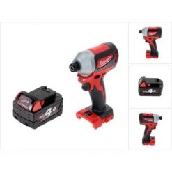 .MILWAUKEE. Milwaukee M18 BLID2-401 Akku Schlagschrauber 18 V 180 Nm 1/4" Brushless + 1x Akku 4,0 Ah - Ohne Ladegerät