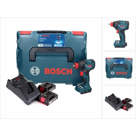 Bosch GDX 18V-210 C Professional Akku Drehschlagschrauber 18 V 210 Nm Brushless + 2x Akku 2,0 Ah + Ladegerät + Connectivity Modul + L-Boxx 3 Bosch GDX 18V-210 C Professional Akku Drehschlagschrauber 18 V 210 Nm Brushless + 2x Akku 2,0 Ah + Ladegerät + Connectivity Modul + L-Boxx