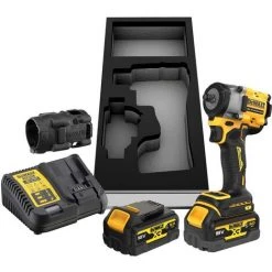 DeWALT Akku-Schlagschrauber DCF923P2G-QW, 406 Nm Drehmoment, 18V + 2x 5Ah Akku, Ladegerät, TSTAK-Box -Drehschlagschrauber Soldes 58605377 4
