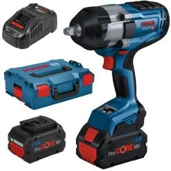 ROBERT BOSCH GMBH Bosch BiTurbo Akku-Drehschlagschrauber GDS 18V-1000 Professional, Ausführung: 06019J8302, 2x8Ah/L-BOXX