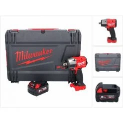 .MILWAUKEE. Milwaukee M18 FMTIW2F12-501X Akku Schlagschrauber 18 V 745 Nm 1/2" Brushless + 1x Akku 5,0 Ah + HD Box - Ohne Ladegerät
