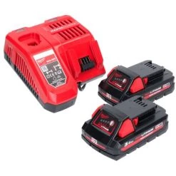 .MILWAUKEE. Milwaukee M18 FMTIW2F12-302X Akku Schlagschrauber 18 V 745 Nm 1/2" Brushless + 2x Akku 3,0 Ah + Ladegerät + HD Box