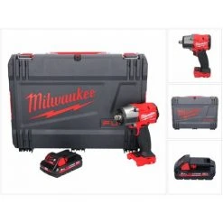 Milwaukee M18 FMTIW2F12-301X Akku Schlagschrauber 18 V 745 Nm 1/2" Brushless + 1x Akku 3,0 Ah + HD Box - Ohne Ladegerät 9 Milwaukee M18 FMTIW2F12-301X Akku Schlagschrauber 18 V 745 Nm 1/2" Brushless + 1x Akku 3,0 Ah + HD Box - Ohne Ladegerät -Drehschlagschrauber Soldes 58810622 3