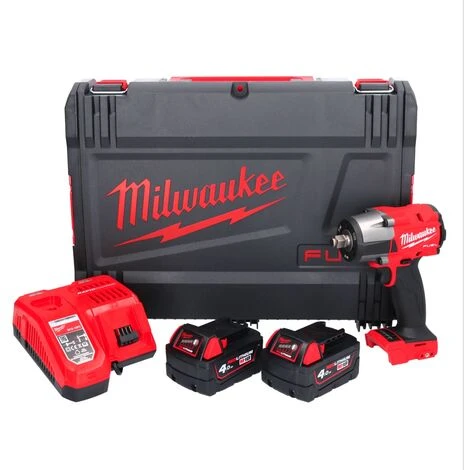 .MILWAUKEE. Milwaukee M18 FMTIW2F12-402X Akku Schlagschrauber 18 V 745 Nm 1/2" Brushless + 2x Akku 4,0 Ah + Ladegerät + HD Box 4 .MILWAUKEE. Milwaukee M18 FMTIW2F12-402X Akku Schlagschrauber 18 V 745 Nm 1/2" Brushless + 2x Akku 4,0 Ah + Ladegerät + HD Box – Bild 2