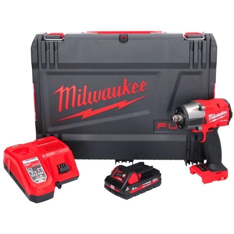 Milwaukee M18 FMTIW2F12-301X Akku Schlagschrauber 18 V 745 Nm 1/2" Brushless + 1x Akku 3,0 Ah + Ladegerät + HD Box 3 Milwaukee M18 FMTIW2F12-301X Akku Schlagschrauber 18 V 745 Nm 1/2" Brushless + 1x Akku 3,0 Ah + Ladegerät + HD Box