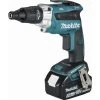 MAKITA 18V Li-Ionen 5Ah Fassadenschrauber - 2 Akkus, Ladegerät, Gehäuse - DFS251RTJ -Drehschlagschrauber Soldes 59108834 1