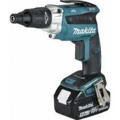 MAKITA 18V Li-Ionen 5Ah Fassadenschrauber - 2 Akkus, Ladegerät, Gehäuse - DFS251RTJ