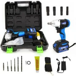 DAY PLUS 3 In 1 Akku Schlagschrauber 1/2 Zoll & 420Nm Drehmoment Akku Bohrschrauber & Akkuschrauber Mit 6.0 Ah Akku, LED-Arbeitslicht, 18V Akku Drehschlagschrauber Mit Koffer Und 16pcs Zubehör 10 DAY PLUS 3 In 1 Akku Schlagschrauber 1/2 Zoll & 420Nm Drehmoment Akku Bohrschrauber & Akkuschrauber Mit 6.0 Ah Akku, LED-Arbeitslicht, 18V Akku Drehschlagschrauber Mit Koffer Und 16pcs Zubehör -Drehschlagschrauber Soldes 59312696 4