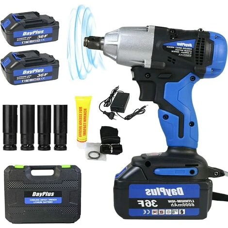 DAY PLUS 18V Akku Schlagschrauber 1/2 Zoll, 420 Nm Akku Drehschlagschrauber Mit LED-Leicht, Vorwärts- Und Rückwärts Drehung Schlagschrauber Set Mit 2 X 6,0 Ah Akku, Schnellladegerät, Gürtelclip Und Koffer 3 DAY PLUS 18V Akku Schlagschrauber 1/2 Zoll, 420 Nm Akku Drehschlagschrauber Mit LED-Leicht, Vorwärts- Und Rückwärts Drehung Schlagschrauber Set Mit 2 X 6,0 Ah Akku, Schnellladegerät, Gürtelclip Und Koffer