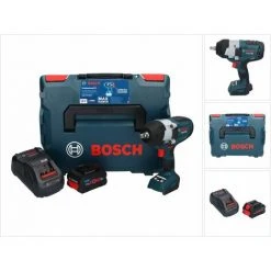 Bosch GDS 18V-1000 C Professional Akku Drehschlagschrauber 18 V 1000 Nm BITURBO Brushless + 1x ProCORE Akku 5,5 Ah + Ladegerät + GCY 42 Bluetooth Modul + L-Boxx