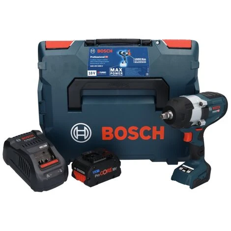 Bosch GDS 18V-1000 C Professional Akku Drehschlagschrauber 18 V 1000 Nm BITURBO Brushless + 1x ProCORE Akku 5,5 Ah + Ladegerät + GCY 42 Bluetooth Modul + L-Boxx 4 Bosch GDS 18V-1000 C Professional Akku Drehschlagschrauber 18 V 1000 Nm BITURBO Brushless + 1x ProCORE Akku 5,5 Ah + Ladegerät + GCY 42 Bluetooth Modul + L-Boxx – Bild 2