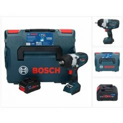 Bosch GDS 18V-1000 C Professional Akku Drehschlagschrauber 18 V 1000 Nm BITURBO Brushless + 1x ProCORE Akku 8,0 Ah + GCY 42 Bluetooth Modul + L-Boxx - Ohne Ladegerät