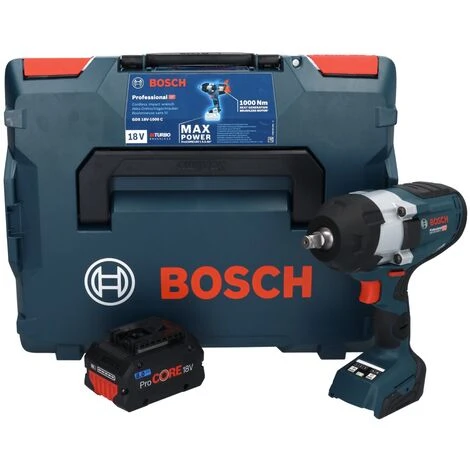 Bosch GDS 18V-1000 C Professional Akku Drehschlagschrauber 18 V 1000 Nm BITURBO Brushless + 1x ProCORE Akku 8,0 Ah + GCY 42 Bluetooth Modul + L-Boxx - Ohne Ladegerät 4 Bosch GDS 18V-1000 C Professional Akku Drehschlagschrauber 18 V 1000 Nm BITURBO Brushless + 1x ProCORE Akku 8,0 Ah + GCY 42 Bluetooth Modul + L-Boxx - Ohne Ladegerät – Bild 2