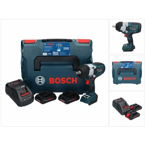 Bosch GDS 18V-1000 C Professional Akku Drehschlagschrauber 18 V 1000 Nm BITURBO Brushless + 2x ProCORE Akku 4,0 Ah + Ladegerät + GCY 42 Bluetooth Modul + L-Boxx 3 Bosch GDS 18V-1000 C Professional Akku Drehschlagschrauber 18 V 1000 Nm BITURBO Brushless + 2x ProCORE Akku 4,0 Ah + Ladegerät + GCY 42 Bluetooth Modul + L-Boxx
