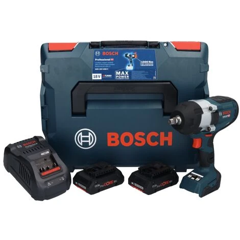 Bosch GDS 18V-1000 C Professional Akku Drehschlagschrauber 18 V 1000 Nm BITURBO Brushless + 2x ProCORE Akku 4,0 Ah + Ladegerät + GCY 42 Bluetooth Modul + L-Boxx 4 Bosch GDS 18V-1000 C Professional Akku Drehschlagschrauber 18 V 1000 Nm BITURBO Brushless + 2x ProCORE Akku 4,0 Ah + Ladegerät + GCY 42 Bluetooth Modul + L-Boxx – Bild 2