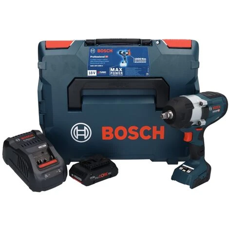 Bosch GDS 18V-1000 C Professional Akku Drehschlagschrauber 18 V 1000 Nm BITURBO Brushless + 1x ProCORE Akku 4,0 Ah + Ladegerät + GCY 42 Bluetooth Modul + L-Boxx 4 Bosch GDS 18V-1000 C Professional Akku Drehschlagschrauber 18 V 1000 Nm BITURBO Brushless + 1x ProCORE Akku 4,0 Ah + Ladegerät + GCY 42 Bluetooth Modul + L-Boxx – Bild 2