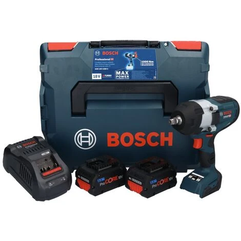 Bosch GDS 18V-1000 C Professional Akku Drehschlagschrauber 18 V 1000 Nm BITURBO Brushless + 2x ProCORE Akku 5,5 Ah + Ladegerät + GCY 42 Bluetooth Modul + L-Boxx 4 Bosch GDS 18V-1000 C Professional Akku Drehschlagschrauber 18 V 1000 Nm BITURBO Brushless + 2x ProCORE Akku 5,5 Ah + Ladegerät + GCY 42 Bluetooth Modul + L-Boxx – Bild 2