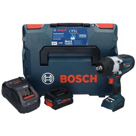 Bosch GDS 18V-1000 C Professional Akku Drehschlagschrauber 18 V 1000 Nm BITURBO Brushless + 1x ProCORe Akku 8,0 Ah + Ladegerät + GCY 42 Bluetooth Modul + L-Boxx 4 Bosch GDS 18V-1000 C Professional Akku Drehschlagschrauber 18 V 1000 Nm BITURBO Brushless + 1x ProCORe Akku 8,0 Ah + Ladegerät + GCY 42 Bluetooth Modul + L-Boxx – Bild 2