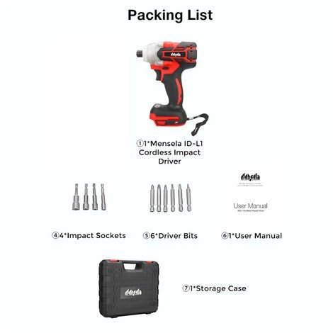 MENSELA Akku Schlagschrauber Bürstenloser Schrauber Ohne Akku 5 MENSELA Akku Schlagschrauber Bürstenloser Schrauber Ohne Akku – Bild 3