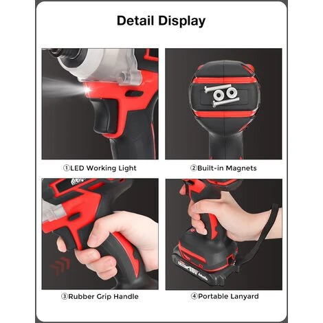 MENSELA Akku Schlagschrauber Bürstenloser Schrauber Ohne Akku 6 MENSELA Akku Schlagschrauber Bürstenloser Schrauber Ohne Akku – Bild 4