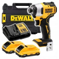 DeWalt DCF809L2T Schlagschrauber 1/4" 18 Volt (2x3.0Ah Koffer TSTAK) 170Nm,