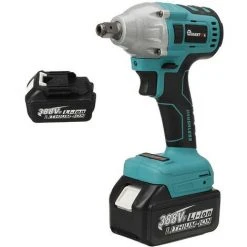 MUSTOOL Akku-Schlagschrauber Ratschen Schrauber Akku & Stecknüsse 2 Akkus