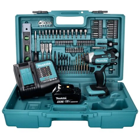 Makita DTD 152 SGX5 Akku Schlagschrauber 18 V 165 Nm + 1x Akku 6,0 Ah + Ladegerät + 101 Tlg. Zubehör Set + Koffer 7 Makita DTD 152 SGX5 Akku Schlagschrauber 18 V 165 Nm + 1x Akku 6,0 Ah + Ladegerät + 101 Tlg. Zubehör Set + Koffer – Bild 5