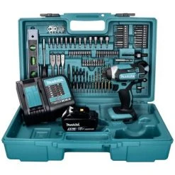 Makita DTD 152 STX5 Akku Schlagschrauber 18 V 165 Nm + 1x Akku 5,0 Ah + Ladegerät + 101 Tlg. Zubehör Set + Koffer