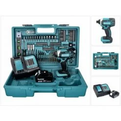 Makita DTD 152 SFX5 Akku Schlagschrauber 18 V 165 Nm + 1x Akku 3,0 Ah + Ladegerät + 101 Tlg. Zubehör Set + Koffer 10 Makita DTD 152 SFX5 Akku Schlagschrauber 18 V 165 Nm + 1x Akku 3,0 Ah + Ladegerät + 101 Tlg. Zubehör Set + Koffer -Drehschlagschrauber Soldes 64085064 4