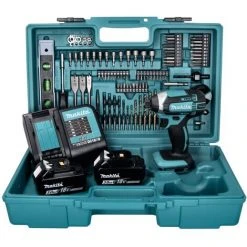 Makita DTD 152 SF2X5 Akku Schlagschrauber 18 V 165 Nm + 2x Akku 3,0 Ah + Ladegerät + 101 Tlg. Zubehör Set + Koffer 10 Makita DTD 152 SF2X5 Akku Schlagschrauber 18 V 165 Nm + 2x Akku 3,0 Ah + Ladegerät + 101 Tlg. Zubehör Set + Koffer -Drehschlagschrauber Soldes 64085072 4