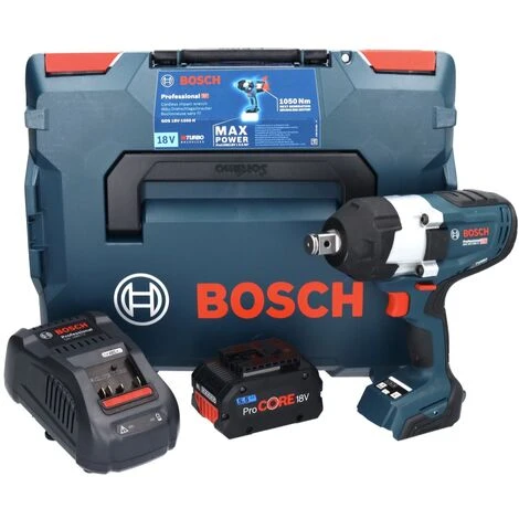 Bosch GDS 18V-1050 H Akku Drehschlagschrauber 18 V 1050 Nm 3/4" Biturbo Brushless + 1x ProCORE Akku 5,5 Ah + Ladegerät + L-Boxx 4 Bosch GDS 18V-1050 H Akku Drehschlagschrauber 18 V 1050 Nm 3/4" Biturbo Brushless + 1x ProCORE Akku 5,5 Ah + Ladegerät + L-Boxx – Bild 2