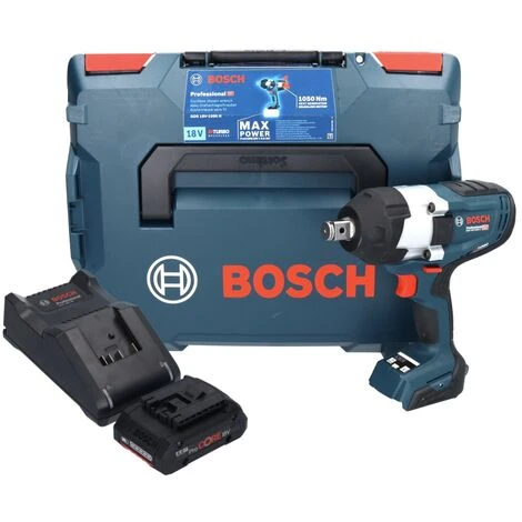 Bosch GDS 18V-1050 H Akku Drehschlagschrauber 18 V 1050 Nm 3/4" Biturbo Brushless + 1x ProCORE Akku 4,0 Ah + Ladegerät + L-Boxx 4 Bosch GDS 18V-1050 H Akku Drehschlagschrauber 18 V 1050 Nm 3/4" Biturbo Brushless + 1x ProCORE Akku 4,0 Ah + Ladegerät + L-Boxx – Bild 2